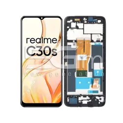 Wyświetlacz dotykowy + Ramka Czarny Realme C30s (IPS) | 5G-M