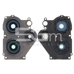 Rear Camera Lens + Frame Jade Black Xiaomi Redmi 12 5G