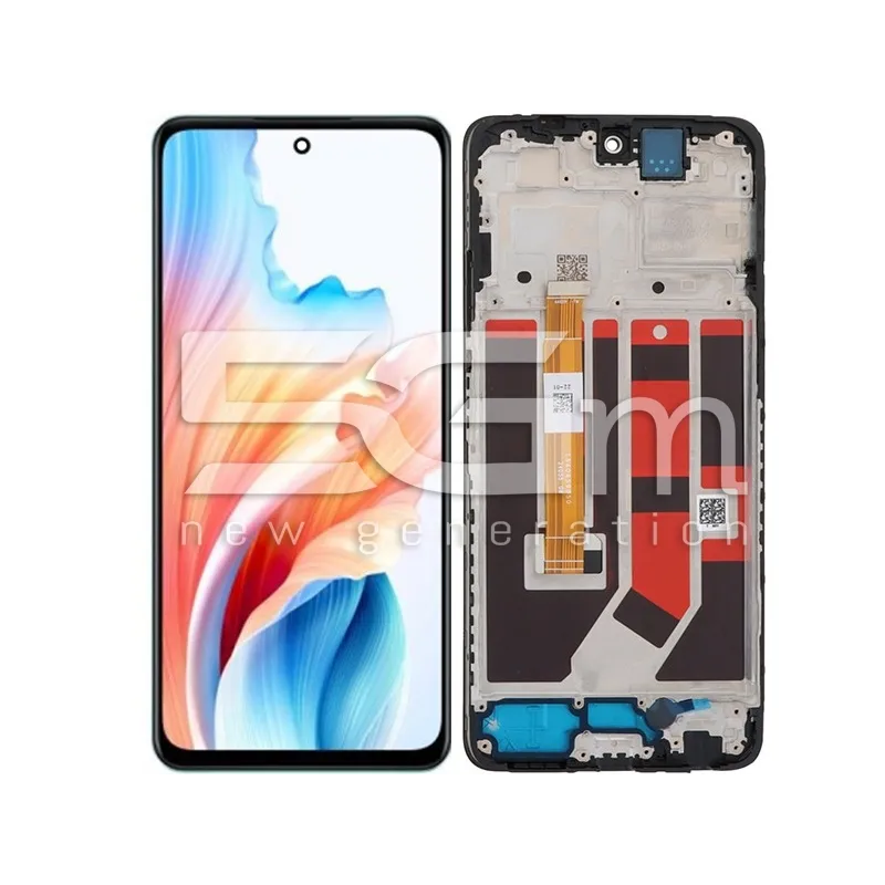 Érintőkijelző + Keret Fekete OPPO A79 5G (IPS) | 5G-M