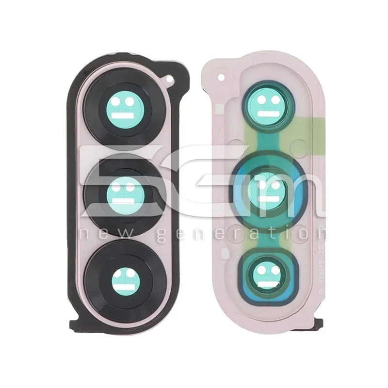 Vitre Lentille Caméra Arrière + Cadre Rose Samsung SM-F956 Fold6 | 5G-M