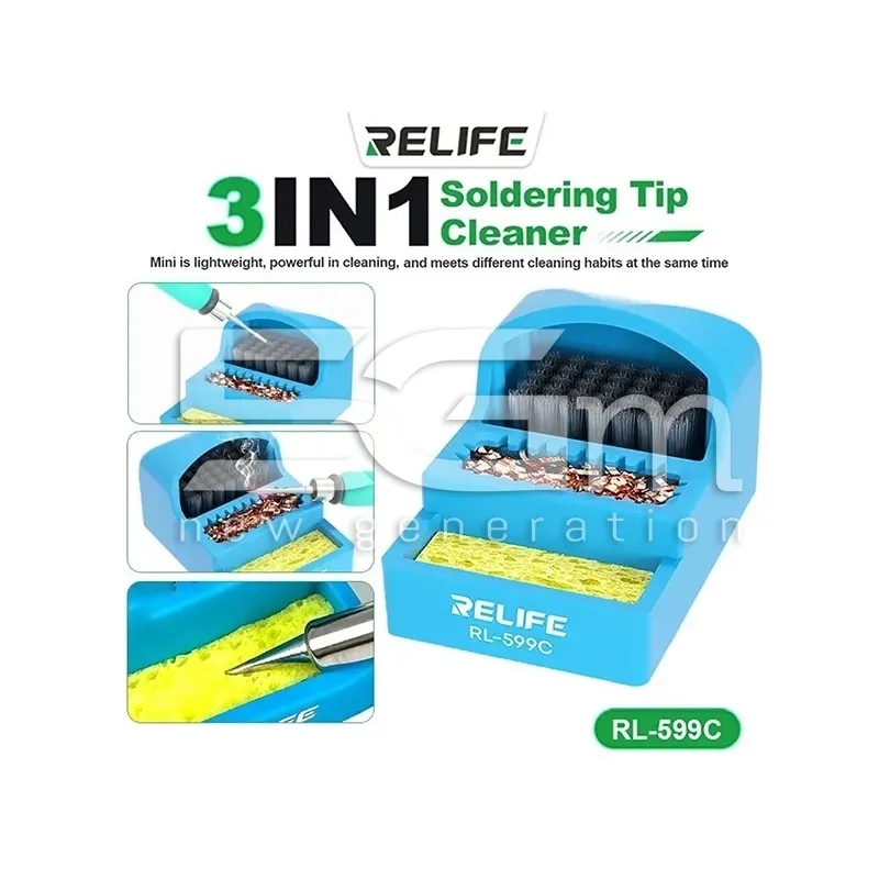 RELIFE RL-599C Pulitore Punte Saldatore 3 in 1 ESD | 5G-M