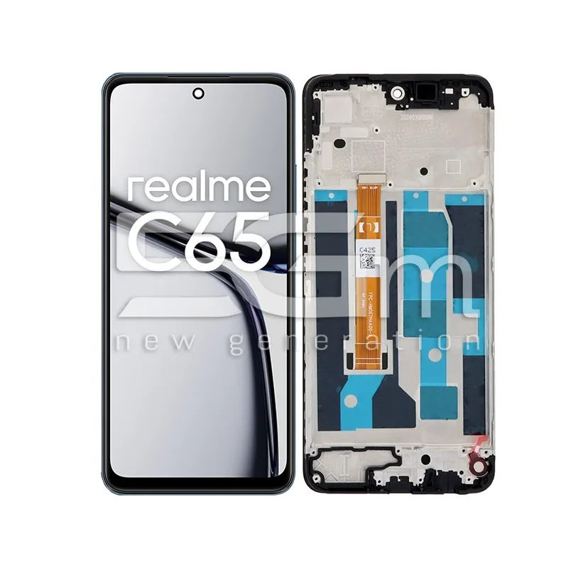 Display Touch + Rahmen Schwarz Realme C65 (PULLED) | 5G-M