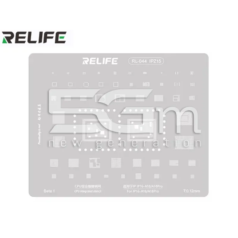 RELIFE RL-044 0,12MM CPU Rework für iPhone 16-16 Pro | 5G-M.com