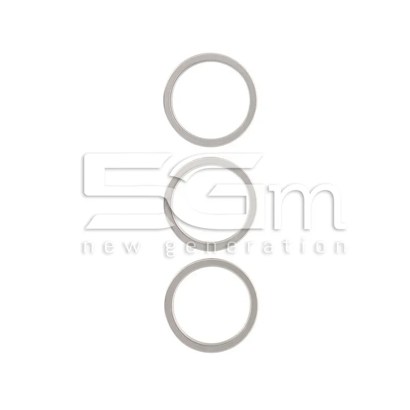 Frame Camera Posteriore White Titanium iPhone 15 Pro Max (3PCS) | Store Online 5G-M
