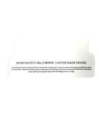 Warranty Seal Box Sticker