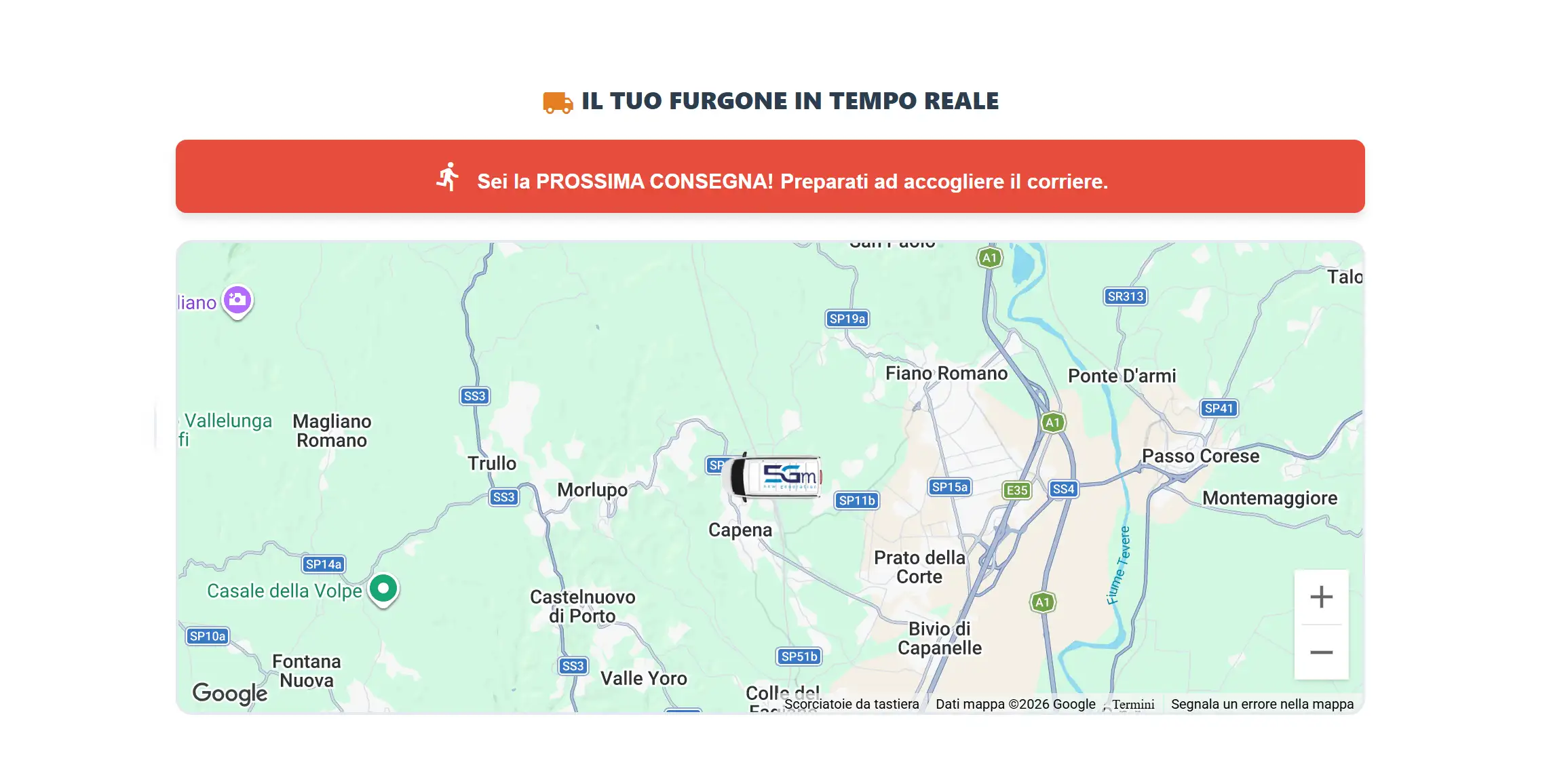 Mappa Live Tracking GPS